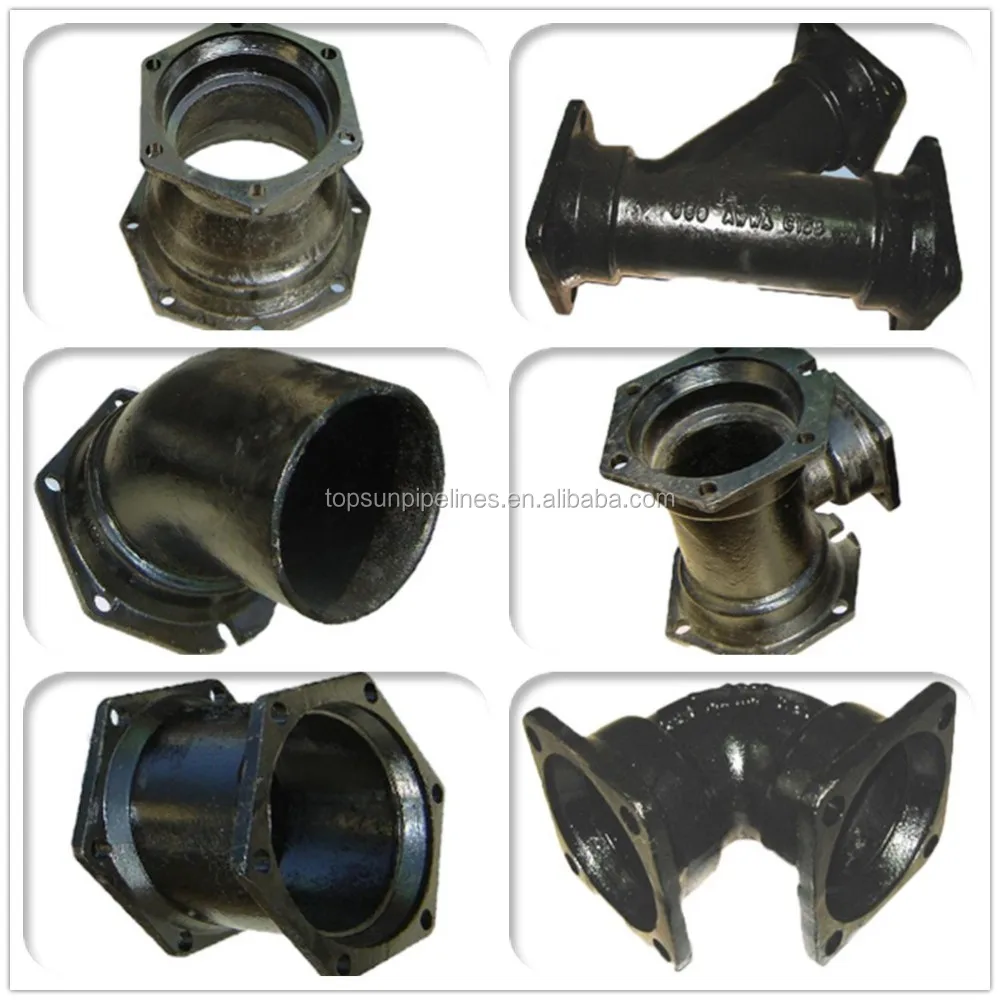 Ductile Iron Mechanical Joint Swivel Hydrant Tee Fitting Awwa C153