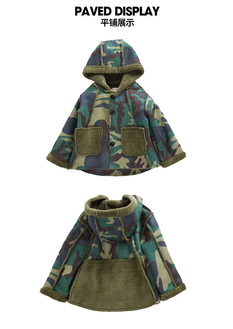 DRLEBE1810B04 Wholesale camouflage winter jacket kids clothes boy jackets