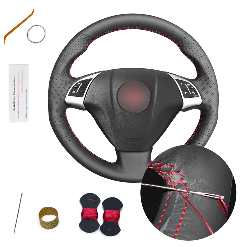 

Hand Sewing Artificial Leather Steering Wheel Cover for Fiat Bravo Linea Grande Punto 2005 2006 2007 2008 2009 2010 2011 2012