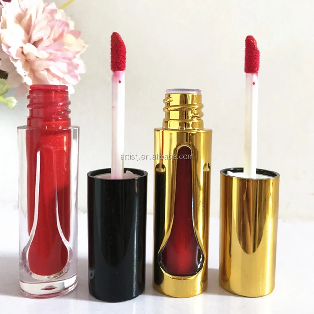 Wholesale Gold Color Lip Gloss Container Clear Lip Tube For Cosmetic