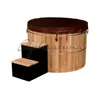 Red Cedar barrel hydro spa tub wooden hot spa/tub,Built-in Heating circulating filtration system