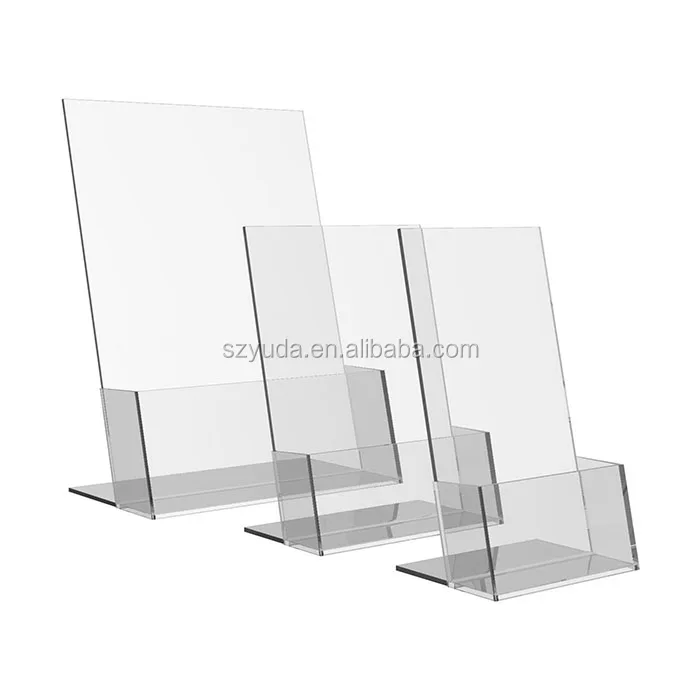 3mm Single Tier Acrylic Display Rack Hanging Wall Mount Clear Acrylic