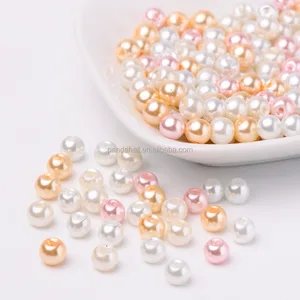 PandaHall 6mm Round Mixed Cheap Glass Pearl Beads for jewelry making Wholesale
