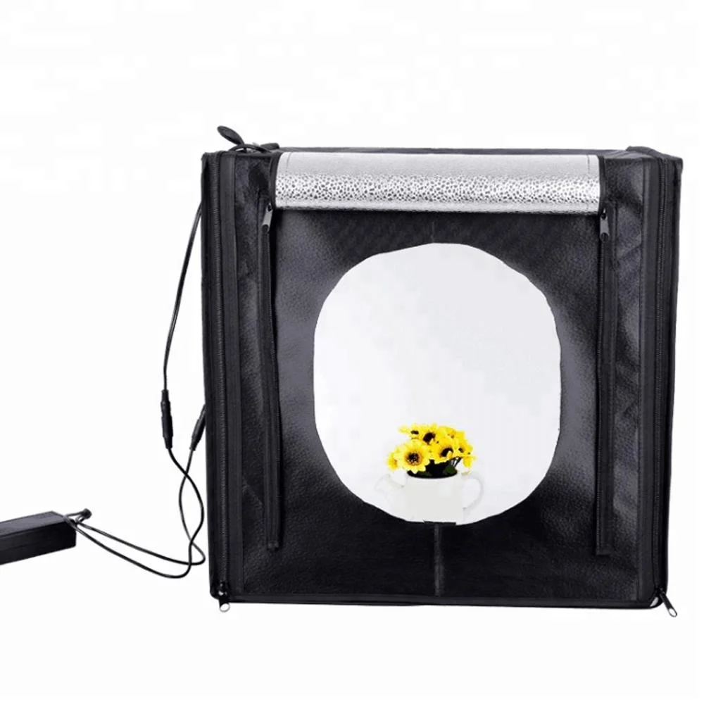 

Led Light Mini 80cm Photo Studio Light Equipment Box Tent, Black