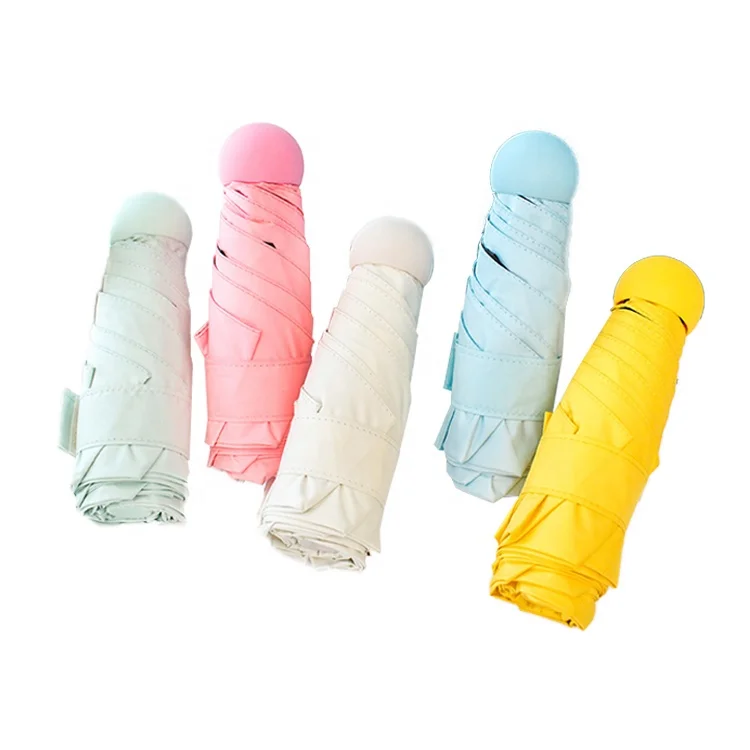 

Wholesale custom printed foldable clear capsule kids umbrella, Customized color