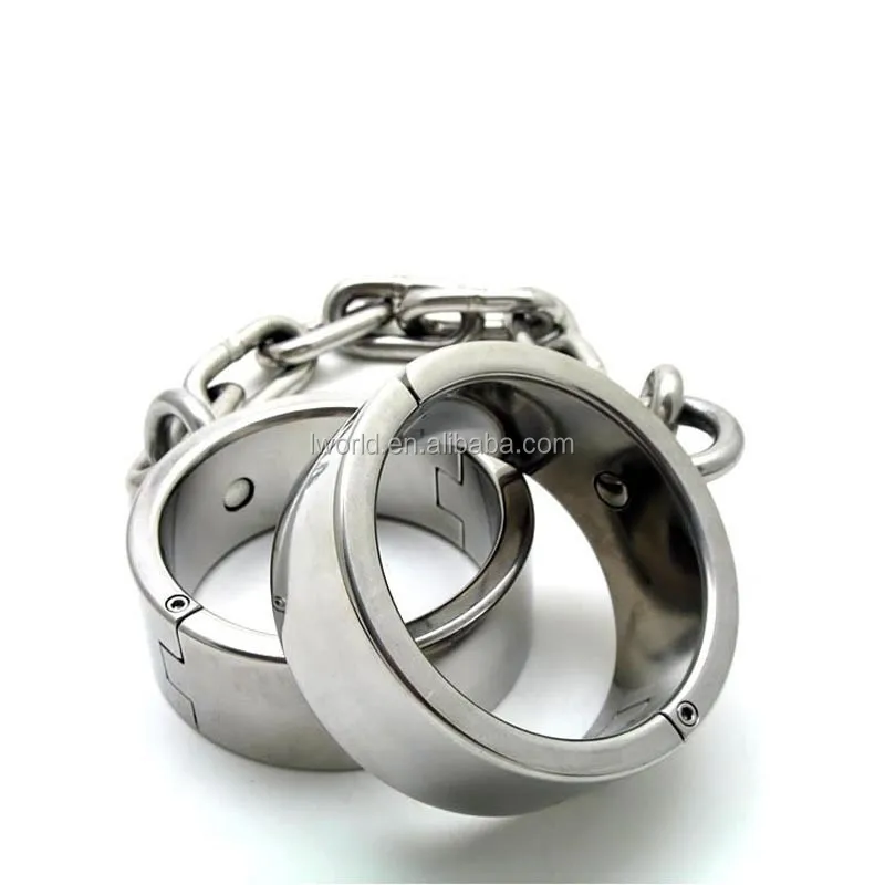 Male Bondage Stainless Steel Sex Handcuffs Bondage Collar - Buy Male ...