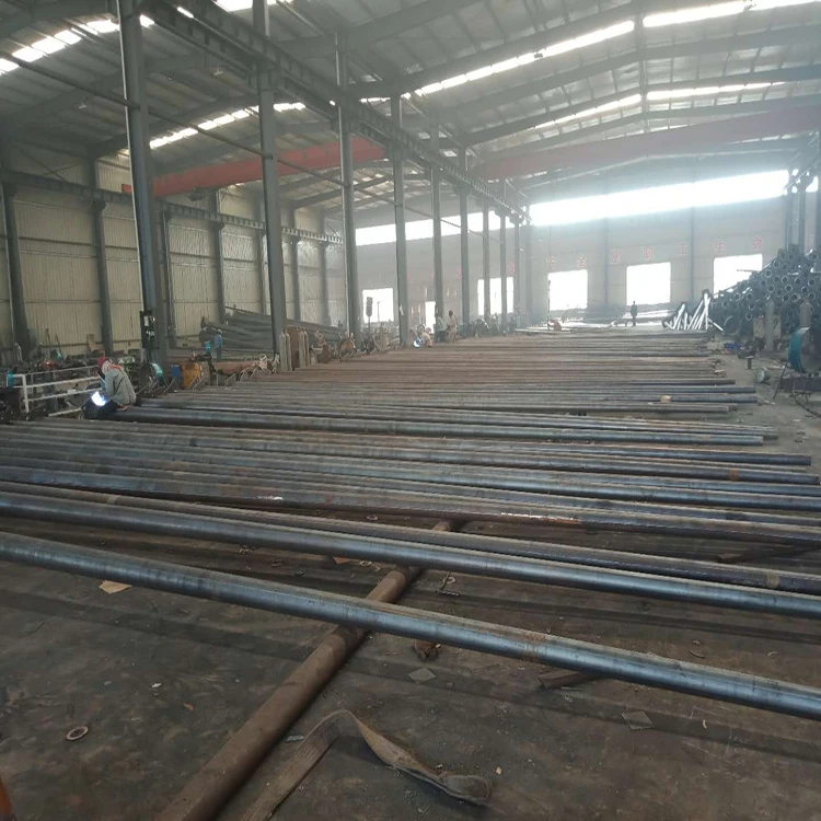 
steel pole manufacturer 6m,7m,8m,9m,10m,11m,12m,13m height Q345 steel LED outdoor well warranty term street lighting pole 