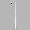 Galvanized q235 steel tubular electric 5 meters cctv camera pole price
