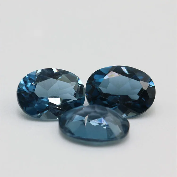 Factory Price Blue Topaz Oval Stone Natural London Blue Topaz Price Per ...