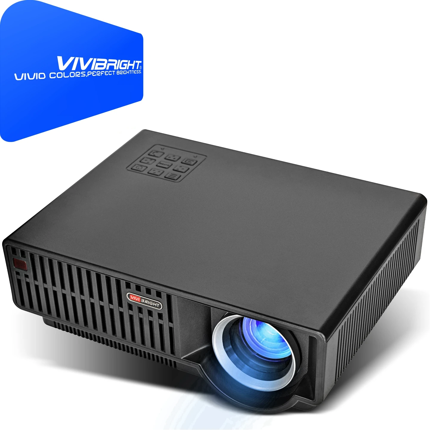 

TOP NO.1 VIVIBRIGHT VIDEO LCD PROJECTOR C90,most stable 5.8 LCD Size HD Ready 1280*800Pixels USB Plug direct play, N/a