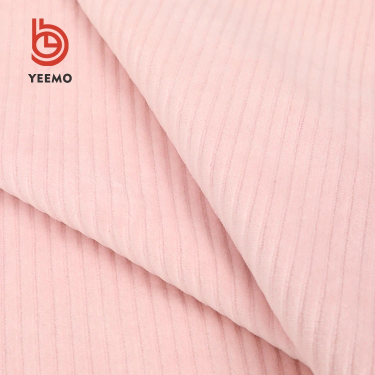 
Yeemo textile 100% polyester stretch rib velvet fabric soft velvet fabric for dresses samt stoff 