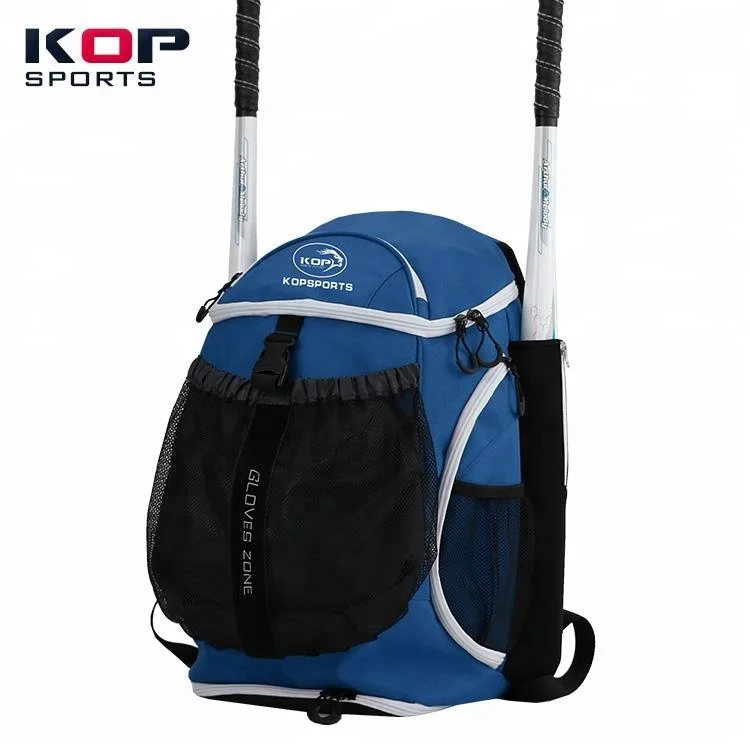 softball backpack with helmet holder