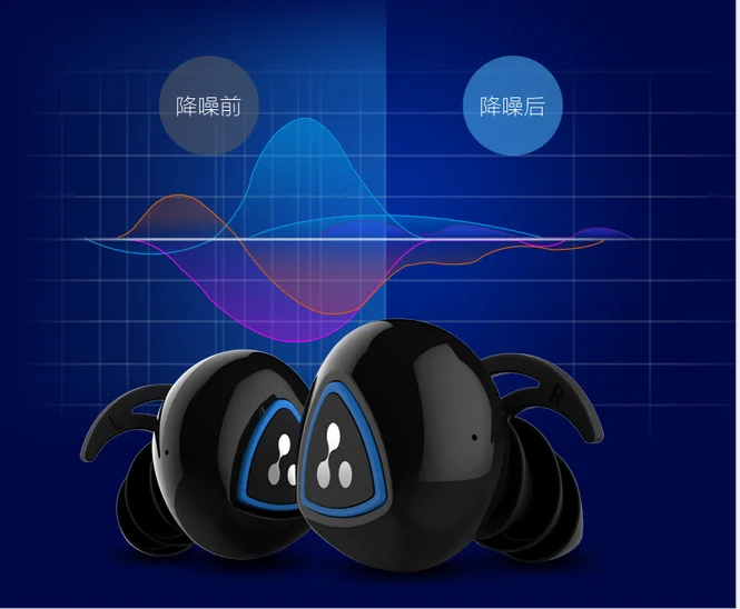 

Bluetooth 4.0 in ear headphone wireless noise cancelling headphone