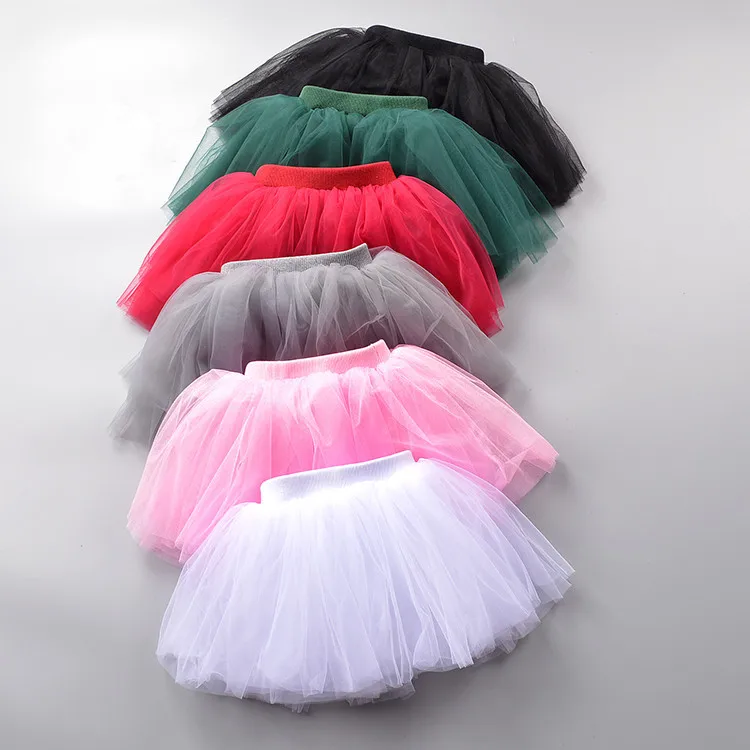 

Guangzhou Pettiskirt Baby Tutu Skirt Princess Party Girls 4 Layers Kids Mini Skirt