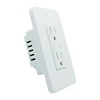 USA style smart home 15 amp 2 gang switched socket double pole