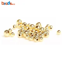 

Beadsnice ID 26087 Smooth round seamless bead 14k gold filled beads 2-10mm
