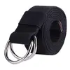 GB59 2D rings double side use canvas waist belt economic cheap price made in China factory for wholesale looking for distributor