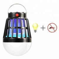 

Mosquito Killer Lamp 3 Modes LED Light Bulb Lantern USB/Solar Charging Mosquito Killer UV Lamp