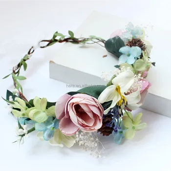 flower crown with ribbon