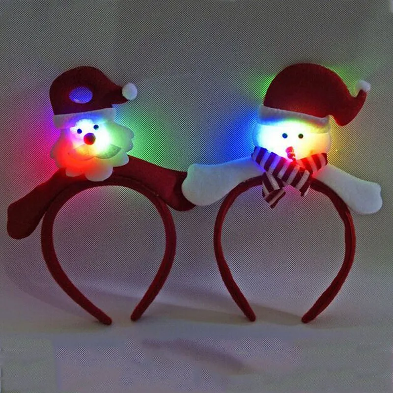Christmas Party Blinking Flashing Santa Claus Headband font b Fancy b font font b Dress b