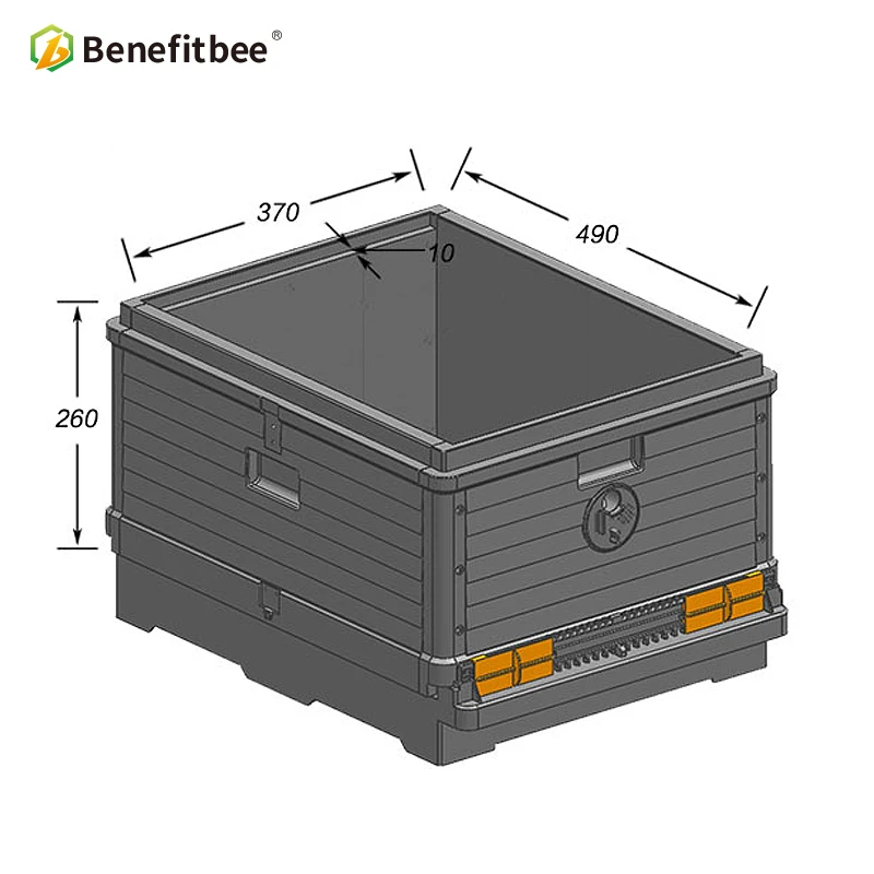 
Hot Sale Hive Box Langstroth Beehive 10 Frames Multifunctional Polypropylene Plastic Beehive Kits 