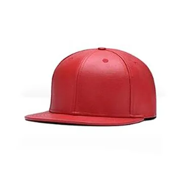 red leather cap