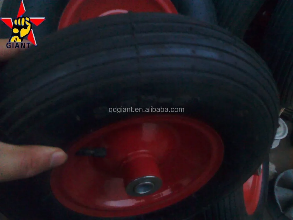 steel rim pneumatic wheel 3.50-8 for wheelbarrow