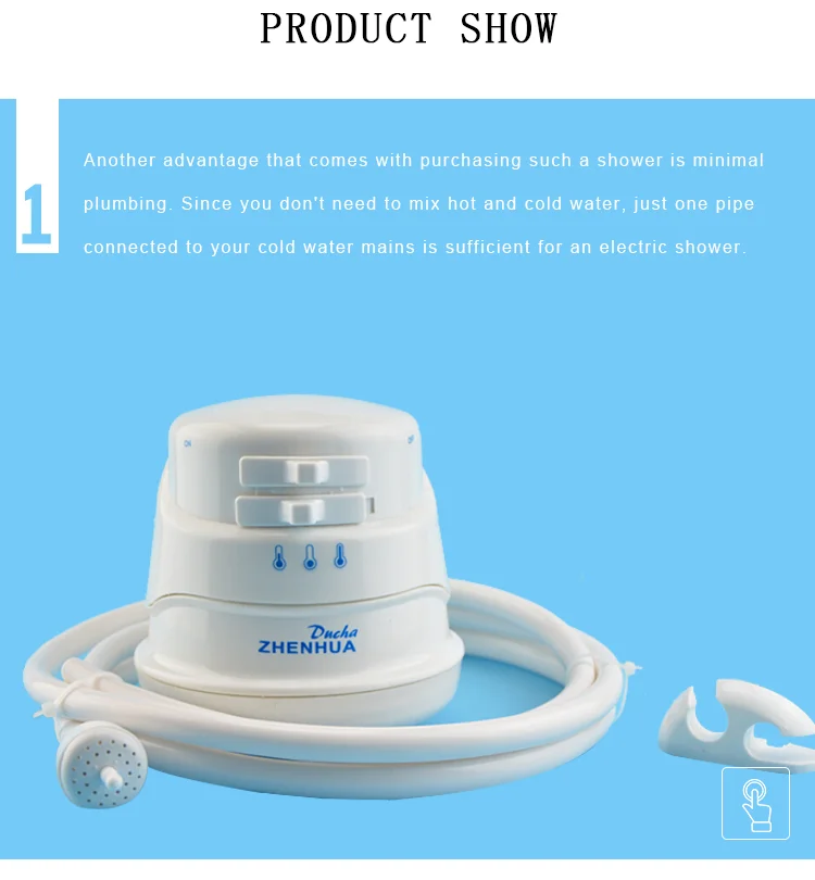 convenient and fast instant electric shower water heater