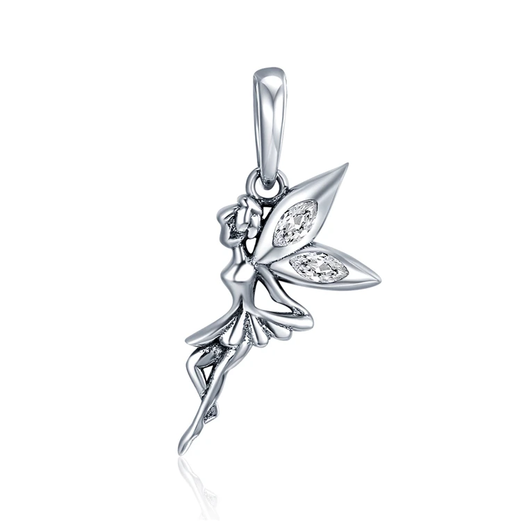 

2019 New Design 925 Sterling Silver Bead Flower Fairy Charm For Girls