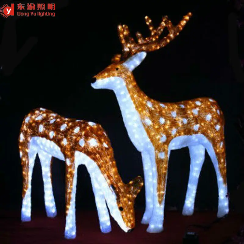 Christmas decoration sika deer reindeer motif light