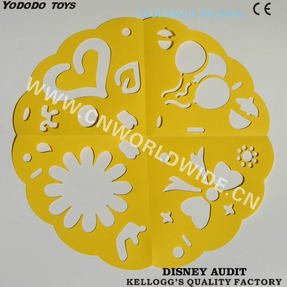 
Kids Drawing Stencil, Plastic Cake/Coffee Stencil,Drawing Set 