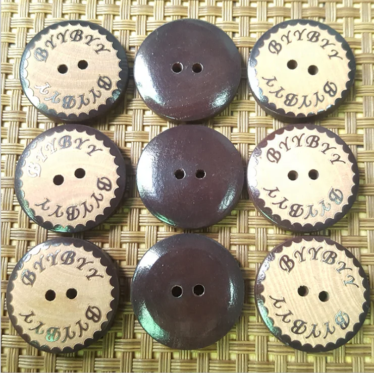 

Custom coconut shell Christmas wreath button ornament supplies, Origin coconut color or customized