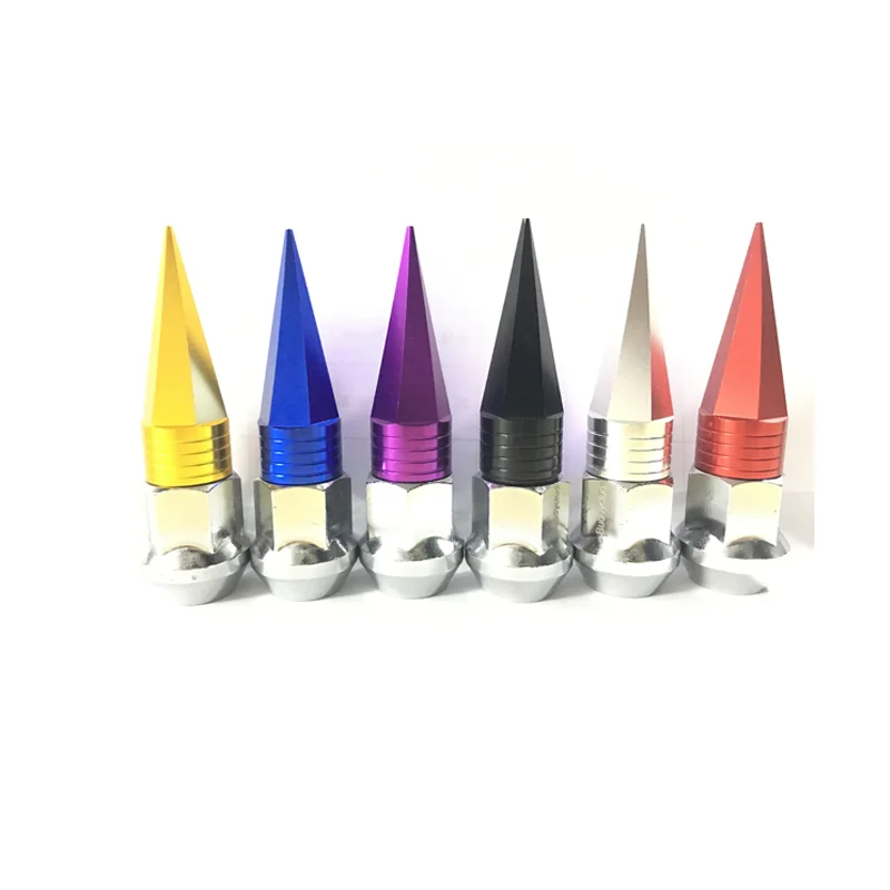 Car Tire Pointed Nuts Standard Wheel Racing Lug Screw Spike Lug Nuts