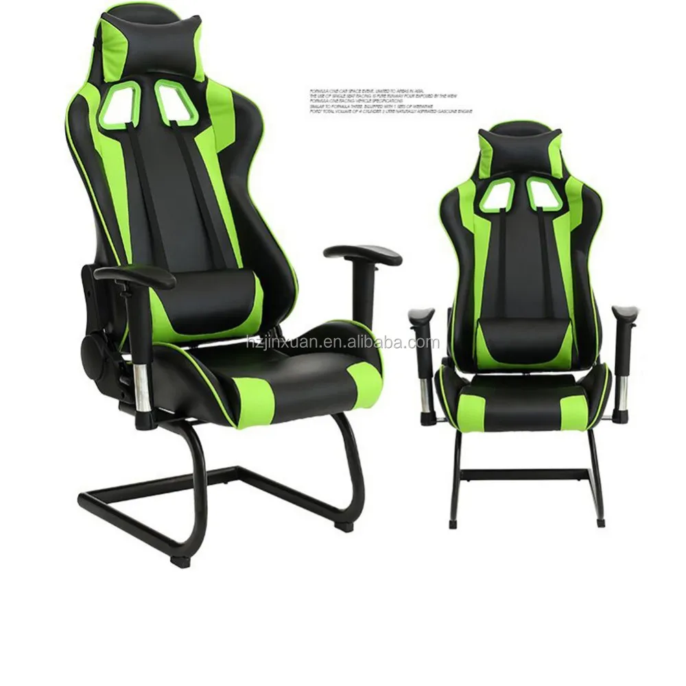 2021 New Design Yellow Black Ergonomic Swivel Gaming Chair Without
