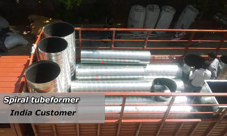 HVAC galvaniseret metal runde spiral luftkanal gør maskine til salg