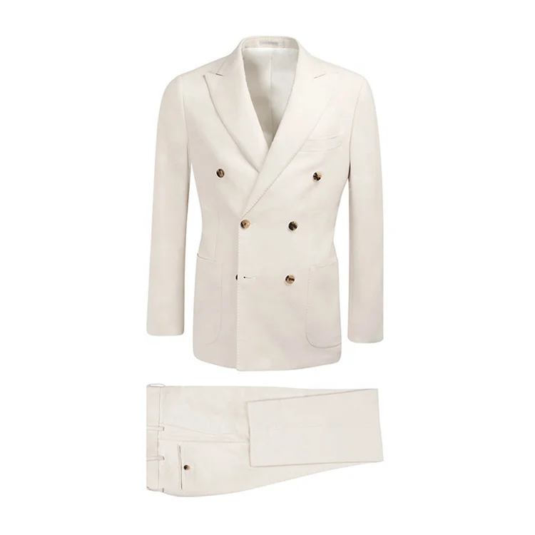 

men's white coat pant men designs wedding double breasted suit