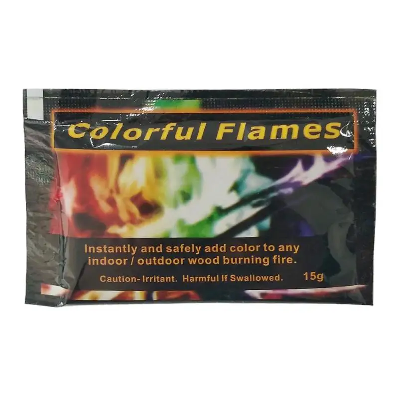 Novelty Magic Fire Mystical Tricks Colorful Flames Powder Bonfire Sachet Fun Toy 