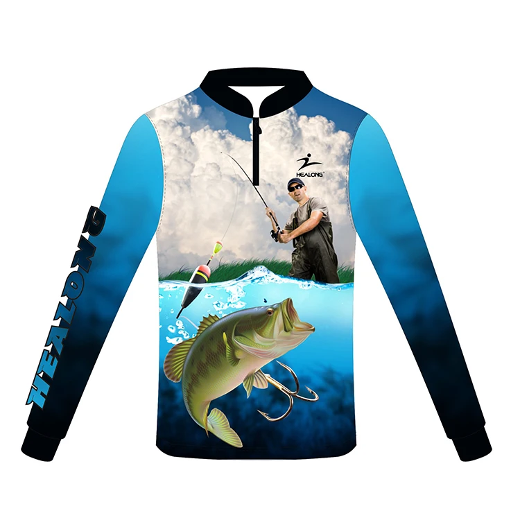Source Long Sleeve Fishing Shirts Apparel, Custom Fishing Jersey