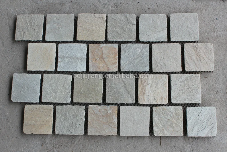 red grey black rusty slate mesh flagstone