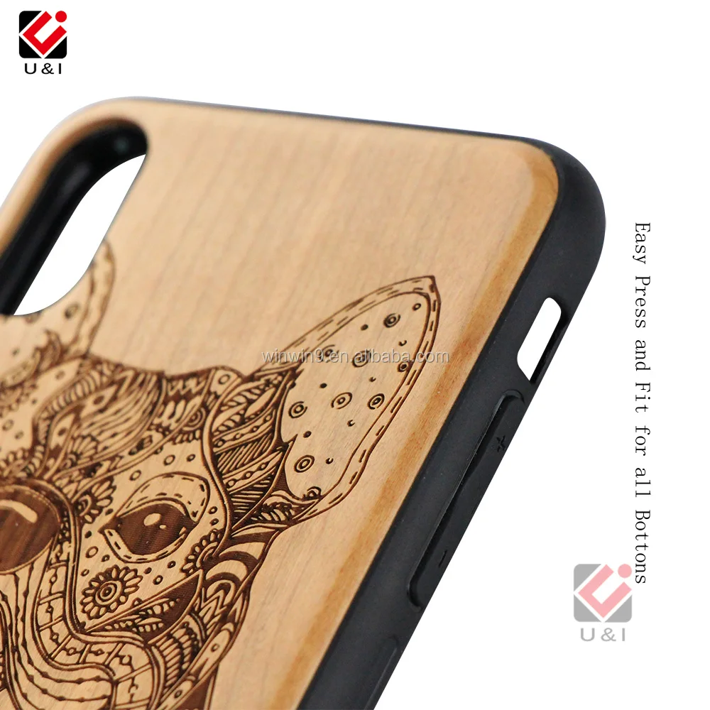 Custom Design Wood Phone Back Cover Case Import Mobile Phone Accessories Wood Cover for iPhone 7