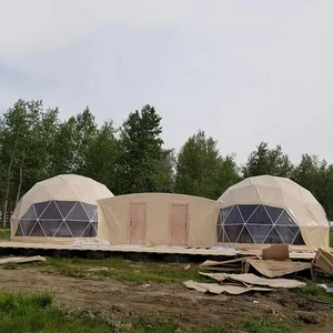 Factory Sale Camping Event Eco Geodesic Dome Tent For Tourist Attraction 2