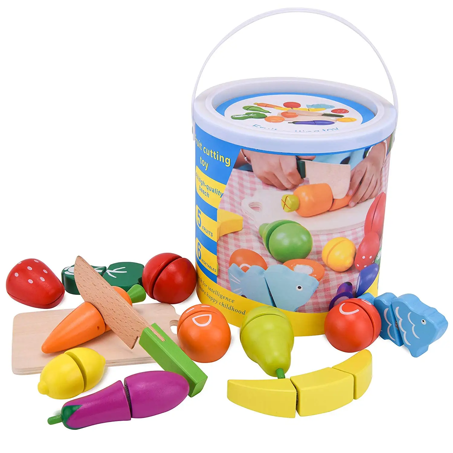 childrens wooden play food