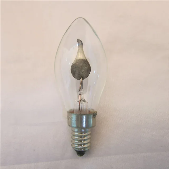 C7 E12 120V1W Silicone Flame light bulb flicker flame candle light bulb
