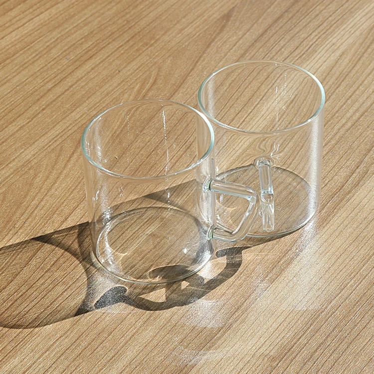 
Best Selling Heat Resistant Glass Coffee Tea Mug With Handle 