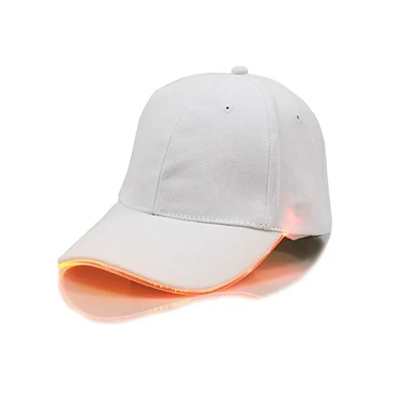 Oempromo 6panel Hat Unisex Led Light Baseball Cap With Builtin Led