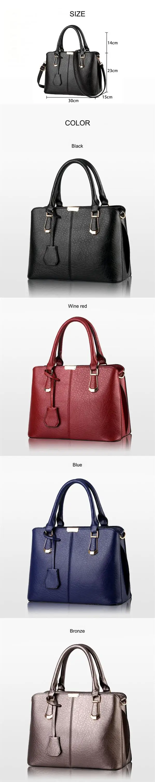 2018 Latest Women Multicolor Beautiful Handbag Black Ladies Handbag