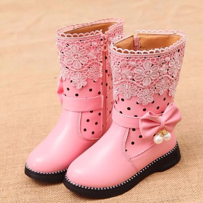 Cy10491a Beautiful Girls High Neck Shoes Fancy Boots For Autumn Winter