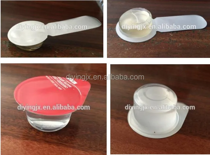 Aluminum Foil Liquid Sauce Paste Blister Packing Machine With Function Forming Filling Sealing Cutting