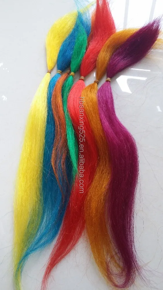 

dyed colors yak hair, Super washed;dyed color