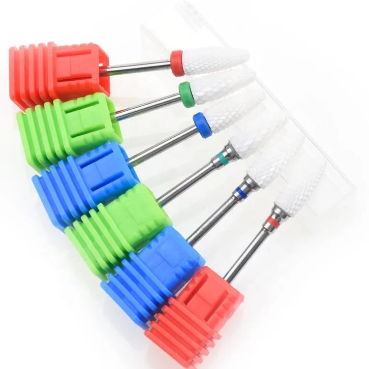 

Professional Ceramic Nail Drill Bits For Acrylic Nails Polishing Machine Cuticle Clean Remove Gel